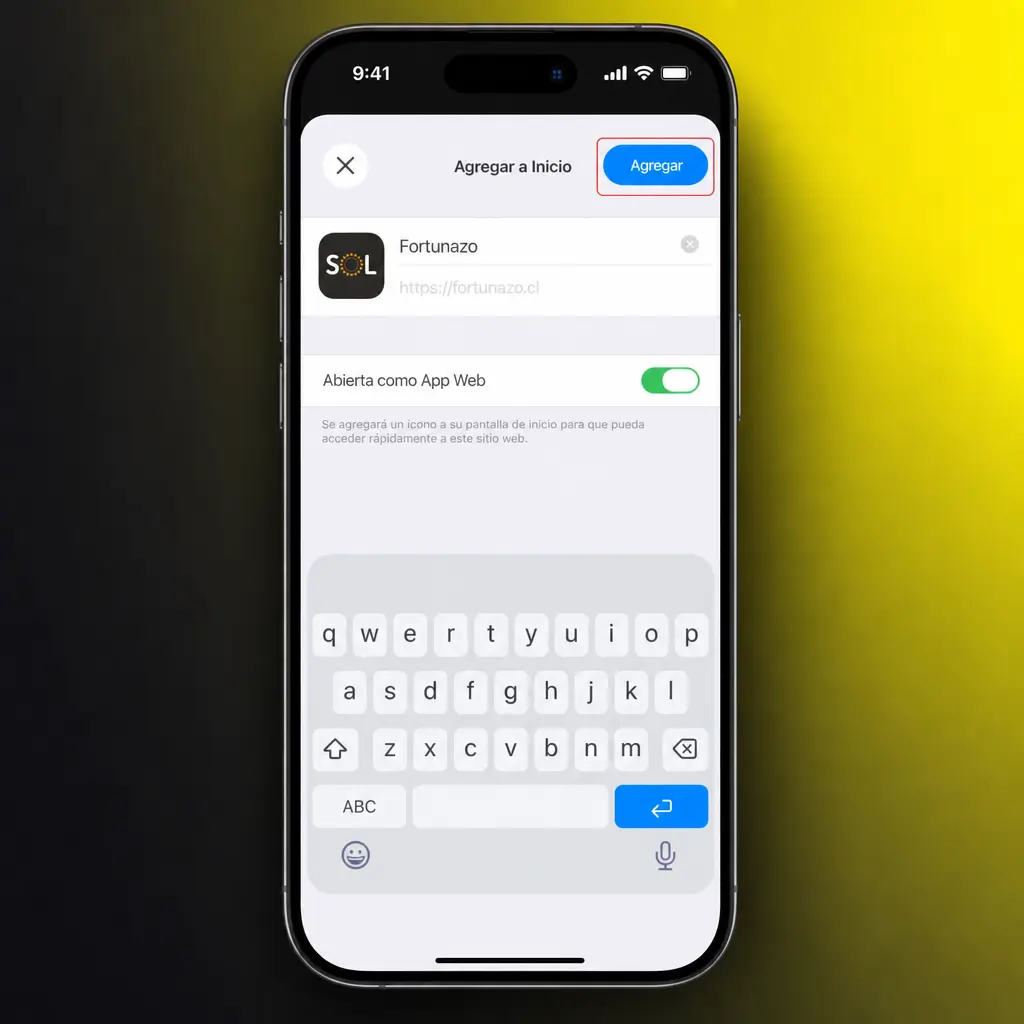 Aplicación PWA de Fortunazo para iOS: instalación desde Safari en iPhone o iPad sin pasar por el App Store.