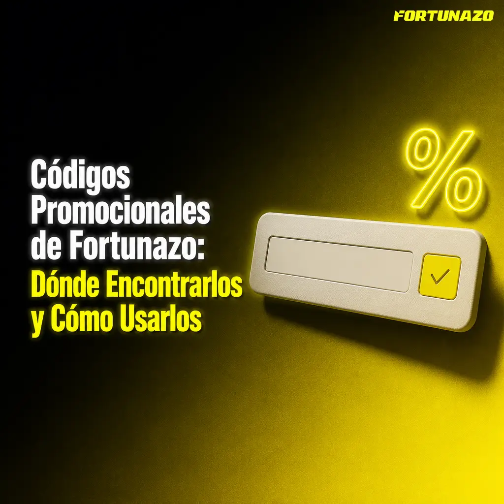 Códigos promocionales de Fortunazo para obtener bonos extra y apuestas gratis al registrarte o cargar saldo en tu cuenta.