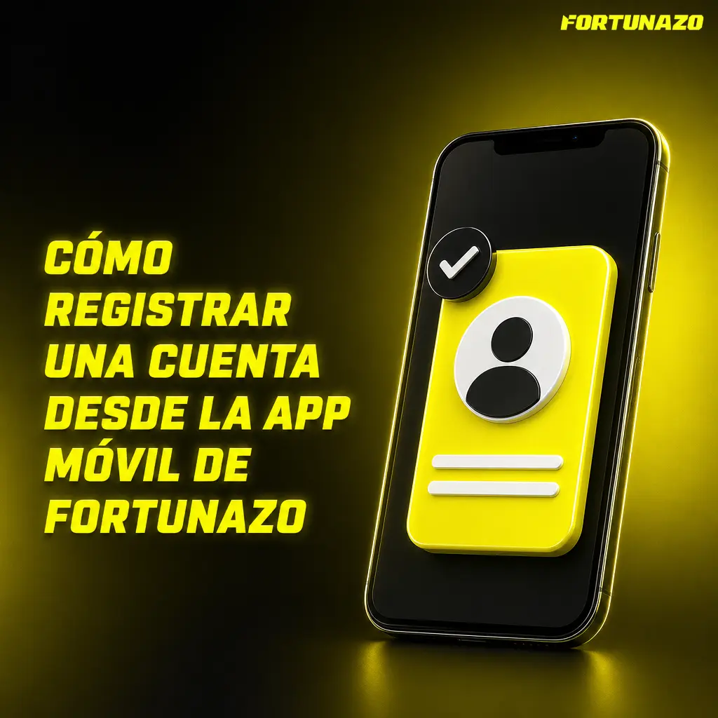 Pasos para registrar una cuenta en la app móvil de Fortunazo usando correo, celular y contraseña
