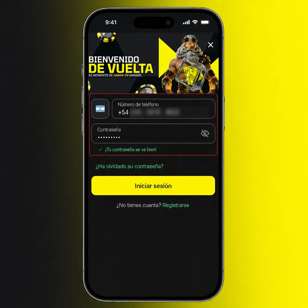 Pasos para iniciar sesión en tu cuenta: ingresá correo o teléfono y contraseña, luego hacé clic en "Ingresar".