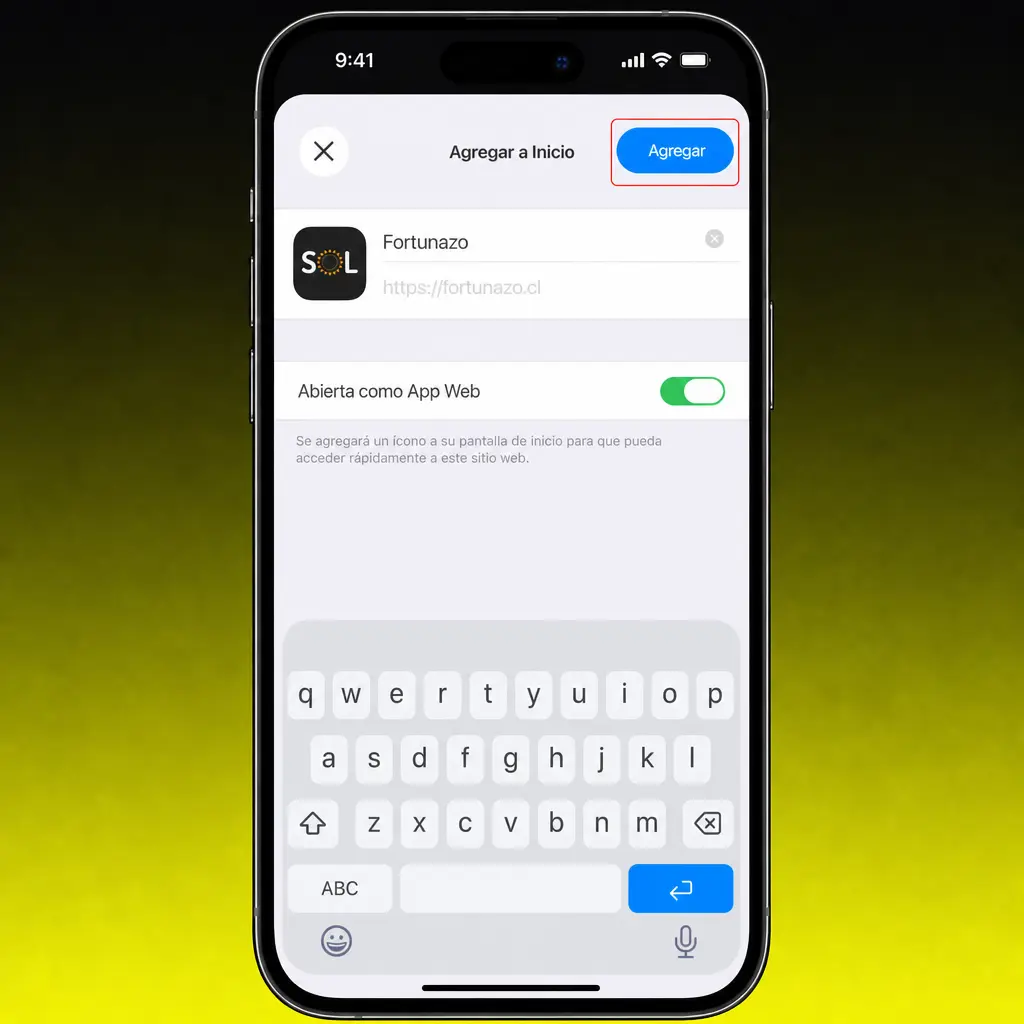 Guía paso a paso para instalar la app Fortunazo en iPhone o iPad desde Safari o enlace directo.
